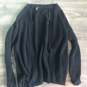 Forever 21 black knit sweater